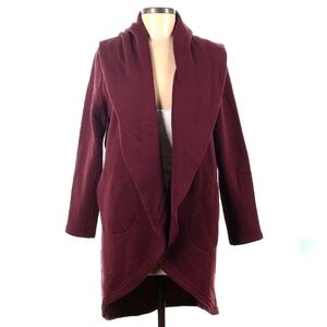 OLIVE& OAK Cardigan with pockets. Hi and Lo.Made of cotton like sweatshirt.